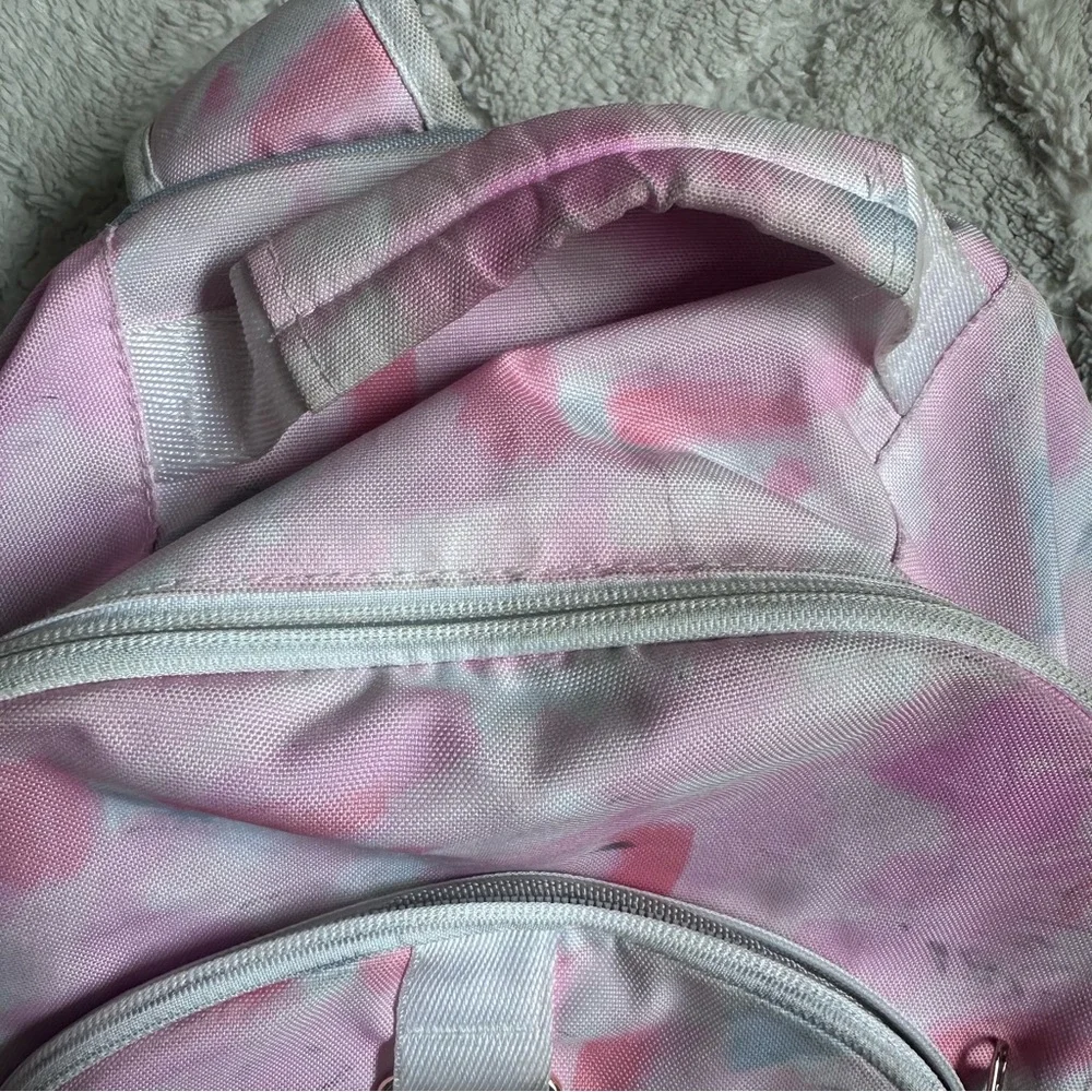 FLAWED Pottery Barn Teen | Gear Up Claire Pink Brushstrokes Backpack |